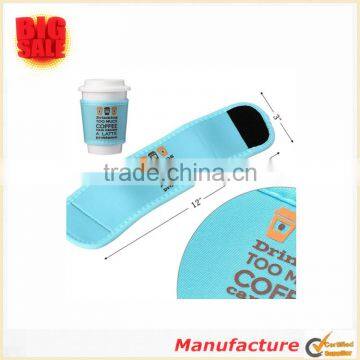 Hot Selling Design Neoprene Insulated Coffee Cup Sleeves 12pc Mixed Color Cup Sleeves photo-2