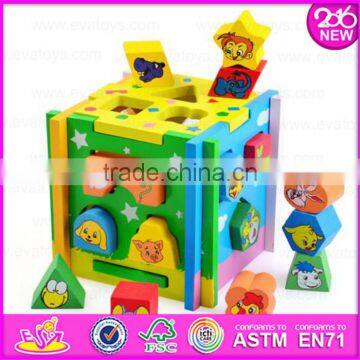 2016 Wholesale Multi-function Toy Wooden Baby Shape Sorter W12D013 photo-3