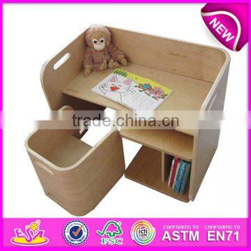 2015 Hot Sell Wooden Kids Table Sets,Modern Cheap Kids Study Table Chair,High Quality Wooden Toy Kids Table and Chairs W08G024 photo-6