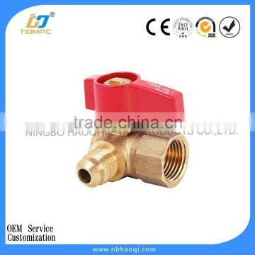 90 degree angle type brass gas valve