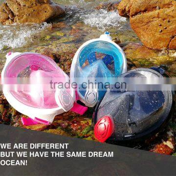2017 Full Face Snorkel Mask New Foldable Full Face Snorkeling Diving Scuba Mask With Detachable GoPro Mount photo-5
