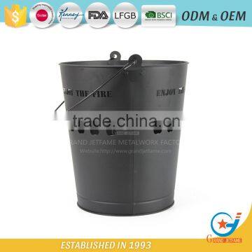 Ash Bucket With Lid Metal Wooden Ash Bucket With Handle photo-2
