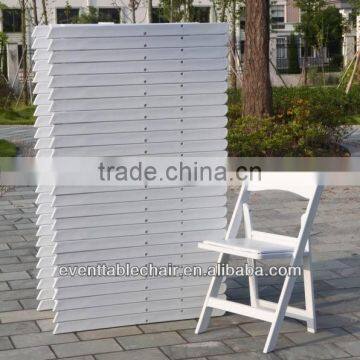Wholesale White Resin Folding Chair/plastic Chair With Padded Seat photo-3