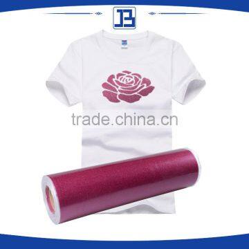 Jiabao wholesale heat transfer glitter vinyl for textiles