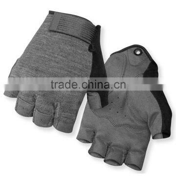 Grey cycle gloves