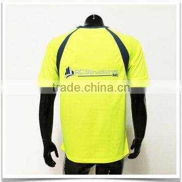 Construction Work Shirt Safety Reflective t Shirt High Viz Yellow Shirt photo-4