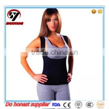 2017 Shuoyang Hot Neoprene Shapers Strech Slimming Vest Plus Size Control Body Shaper Tank Top Corset Shapewear Sweating Tops