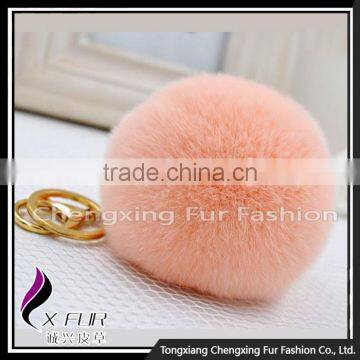 CX-R-09 Genuine Rex Rabbit Fur Promotion Keychain photo-6