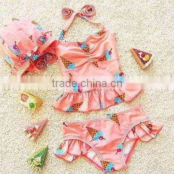 2016 Wholesale kid's swimwear children bikini baby girls bikini