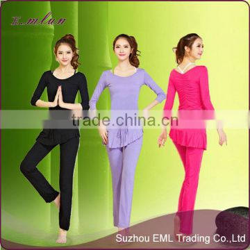 Latest summer ladies yoga suit unique design wholesale tight belly dance costume