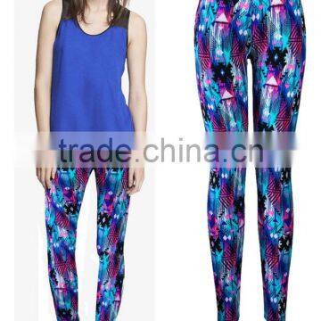 whoelsale western european style fashion printed leggings pants