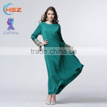Zakiyyah 10013 Multicolour Gorgeous Kaftan Dress Cheap Dresses Silk Long Muslim Kaftan