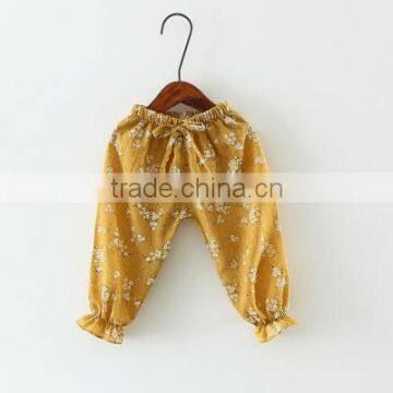Children's Trousers Summer Baby Air Conditioning Thin Pants Cotton and Linen Printed Girls Children's Lantern Pants photo-5
