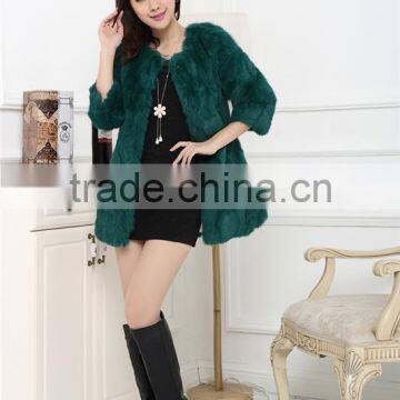 New 2016 Women's Coats Colorful Real Fur Coat Female Luxury Rabbit Fur Winter Jacket Women New Arrival Overcoat photo-6