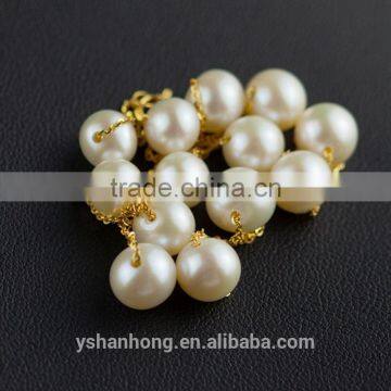 Natural Freshwater Pearl Necklace S925 Silver Clavicle Chain 2016 photo-4