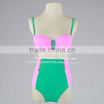 Sunnytex swimwear & beachwear OEM wholesale high waist fashion bikini swimwear