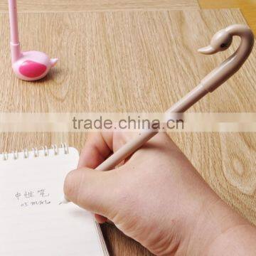 0.5mm Black Ballpoint Pen Customizable Swan Shape Gel Pen Office Stationry photo-3