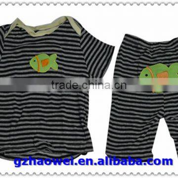 New Fashion Baby Spring Boutique Outfit Kids Clothes Set Child Clothing Set