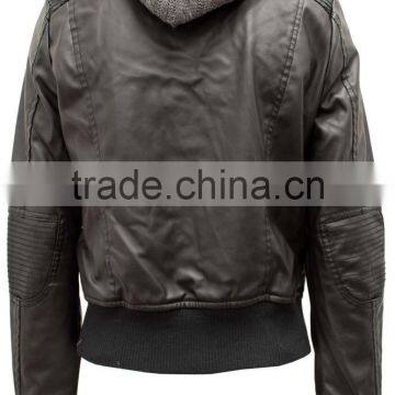 Women's Pu Quilted Fauxleather Moto Biker Jackets #LPU0499 photo-3