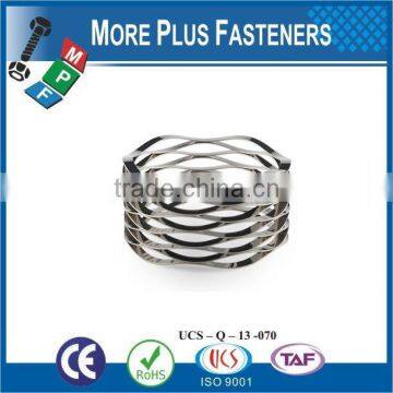 Made in Taiwan high quality stainless steel waves spring beryllium coppers wave spring washers wave spring lock washers