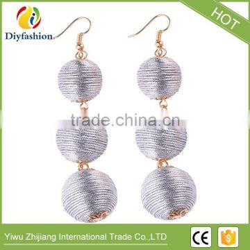 New Hot Ball Layer Color Wedding Statement Earrings For Women Fashion Jewelry Drop Dangle Earrings photo-6