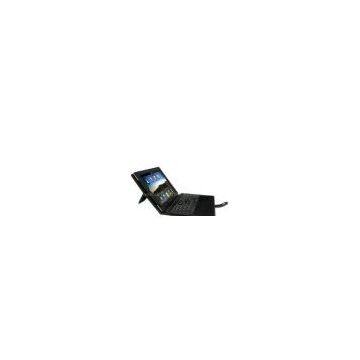 Wireless Bluetooth Keyboard  For iPAD I & II or Smart Mobile with Leather Protective Case (ZW-51005B