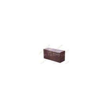One Bottle Gold Foil Leather Wine Packaging Boxes With Customized Logo