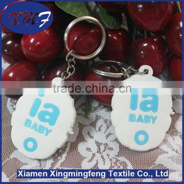 Cheap Custom Fashion Promotional rubber silicone Keychain for wholesale