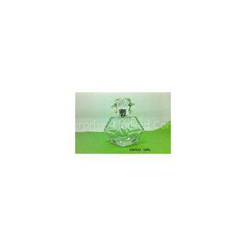 Clear Crystal 50ml Empty Glass Perfume Bottles Diamond Shape