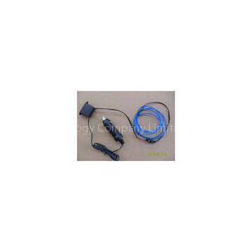 4mm / 5mm Electroluminescent LED EL Wire With DC 12V Inverter For Door And Wall