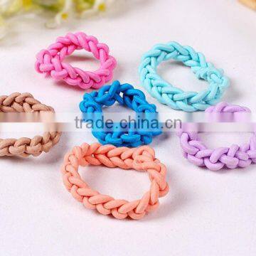 Braided Strong Elastic High Quality Hair Band Good Elasticity Hair Ponytail Holder