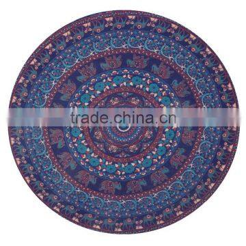 rajasthani cotton mandala round tapestry