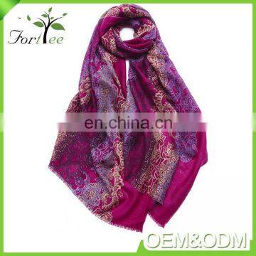 New fashion promotional woman scarves and shawls pashmina wool warm scarf