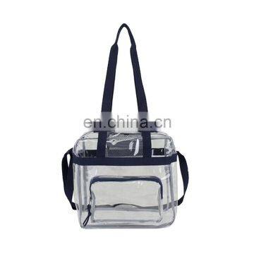 fashion transparent PVC hobo bag with handles