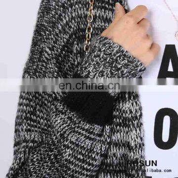 Women Knitted Striped Pattern Long Cardigan Sweater photo-6