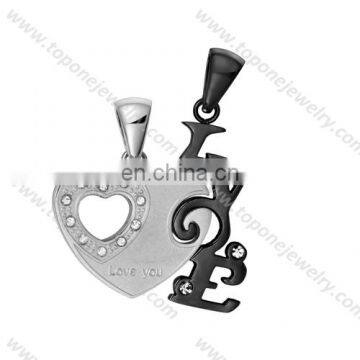 2017 Stainless Steel Christmas Jewellery Pendant for Couple Love photo-2