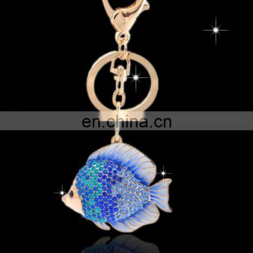 Promotional wholesale cheap custom crystal souvenir metal rhinestone keychain manufacturers MCA-0010