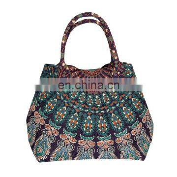 Indian Handbags Women Shoulder Bag Hippie Mandala Tote Bag Handmade Shopping Bag