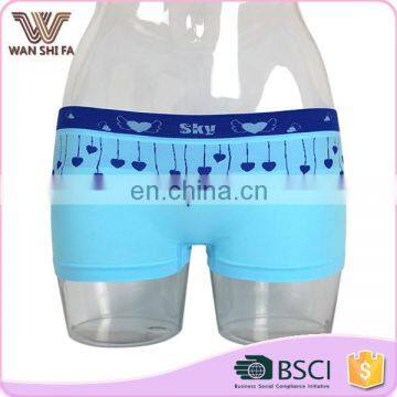 High quality heart printed eco-friendly tight brand underwear women