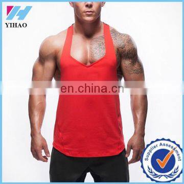 Trade assurance Yihao Activewear Men's sports Loose fitted gym tank tops