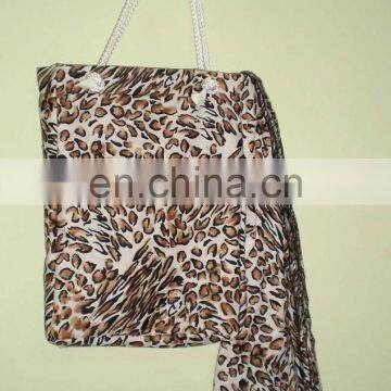 Cotton Floral Printed Canvas Bag,Cotton Canvas Handbag Beach Bags photo-5