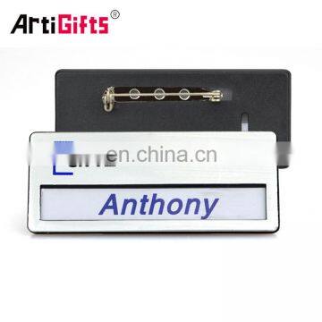 Reusable Metal blank magnetic Name Badge