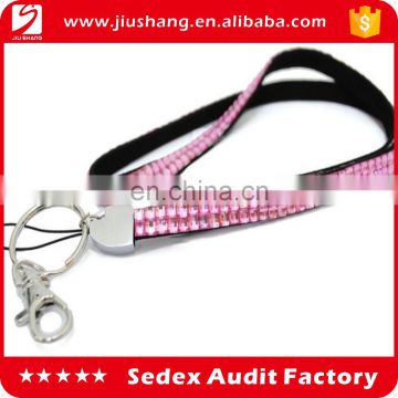 New style single printed Best Price nice Rhinestone Lanyard