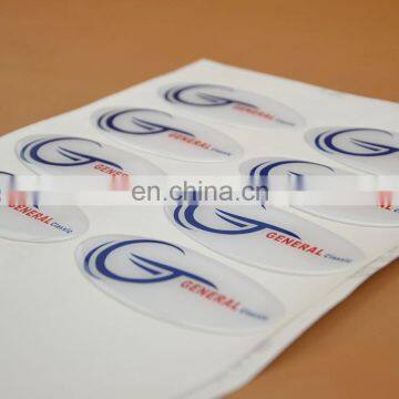 Fashion Promotion Clear Custom Epoxy Resin Dome Sticker