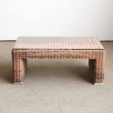 Modern Sectional Modular Wicker 5 Seater Sofa Set Rattan Garden Line Patio Furniture photo-5