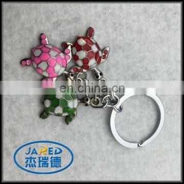 customized animal turtle colorful keyring packed in gift box