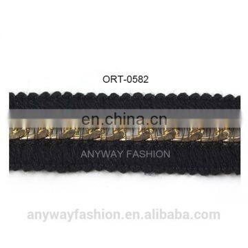 Fashion black bag color ribbon