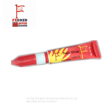 3g High Quality HQ Free Clear Nail Glue In Aluminum Tube photo-2