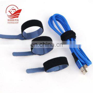 Multi coloured hook loop cable stripper magic cable marker tie