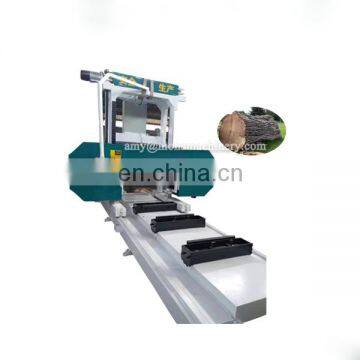 teak wood cutting large horizontal band sawmills log saw cutting machine for big wood